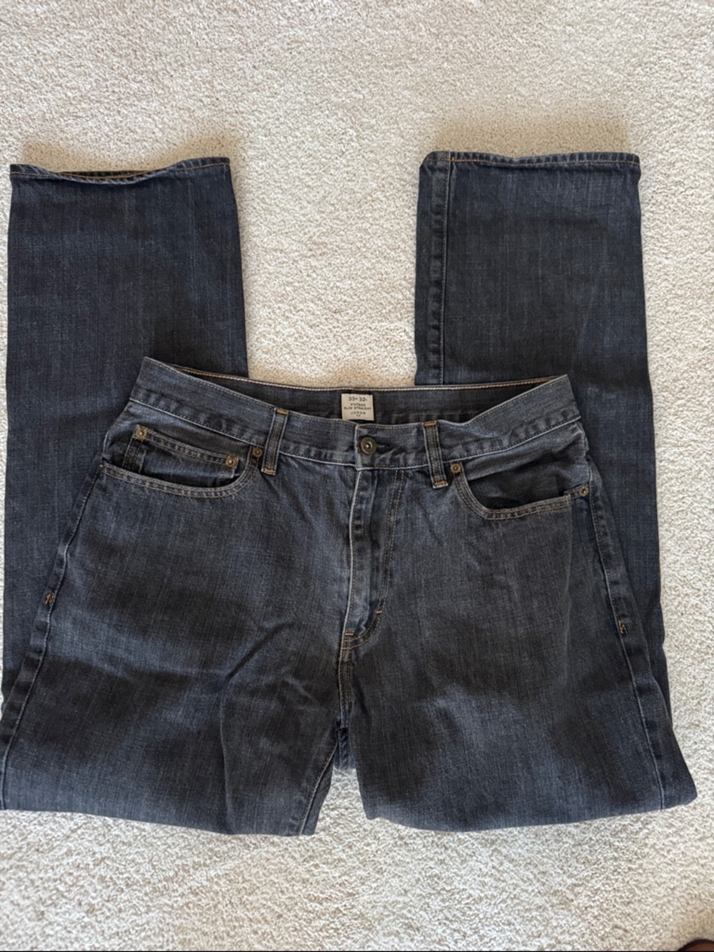 J. Crew Men’s Slim Straight Jeans - black 33x32